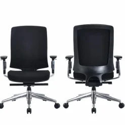 Bureaustoelen|Bureaustoelen-Sedero Bureaustoel Montana - Zwart - Voldoet aan NEN-EN 1335 norm