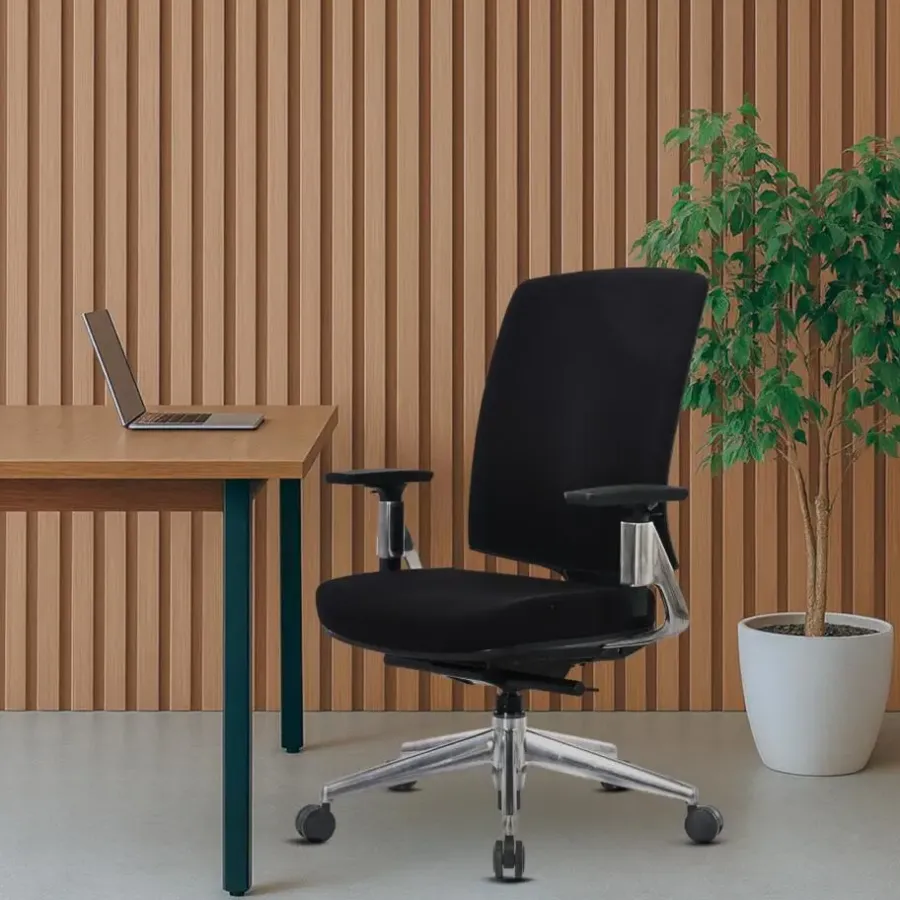 Bureaustoelen|Bureaustoelen-Sedero Bureaustoel Montana - Zwart - Voldoet aan NEN-EN 1335 norm