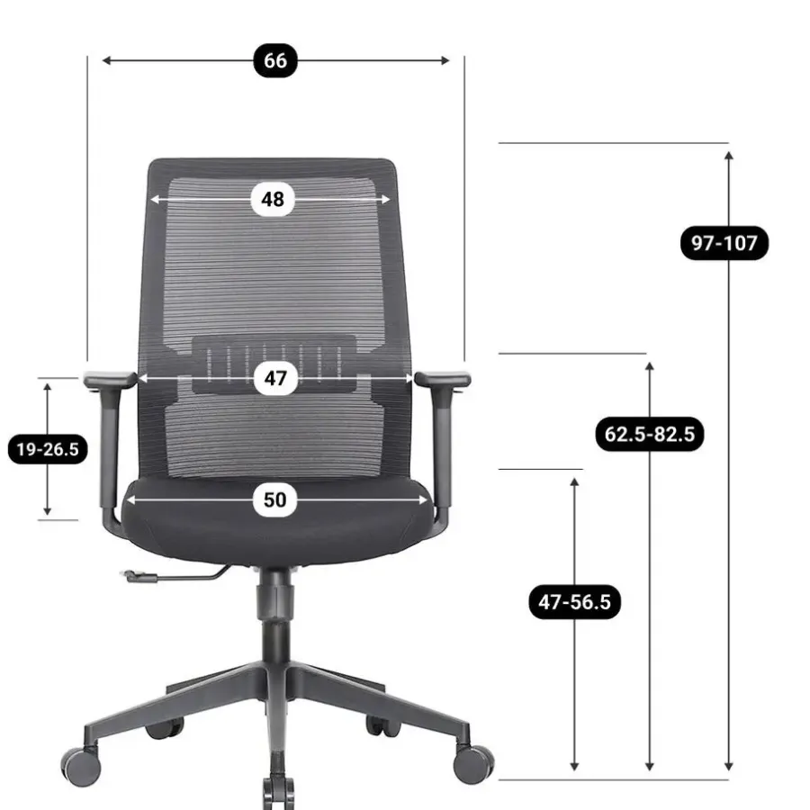 Bureaustoelen|Bureaustoelen-IVOL Bureaustoel Napoli