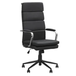 Leen Bakker Bureaustoel Nikki - PU - zwart