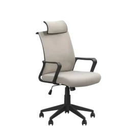 Bureaustoelen|Bureaustoelen-Leen Bakker Bureaustoel Oslo - crème