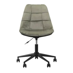Bureaustoelen|Bureaustoelen-Leen Bakker Bureaustoel Senja - geblokt groen - zwart metaal