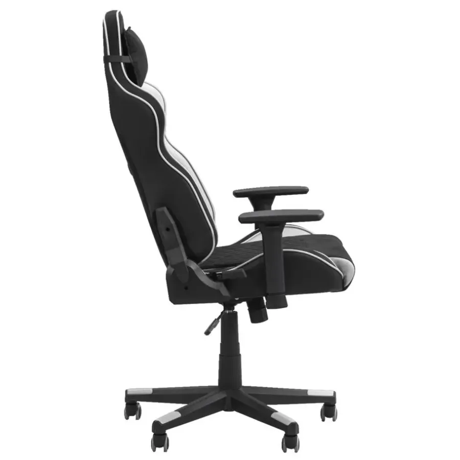 Gamestoelen-Leen Bakker Bureaustoel Senna - zwart/wit