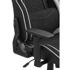 Gamestoelen-Leen Bakker Bureaustoel Senna - zwart/wit