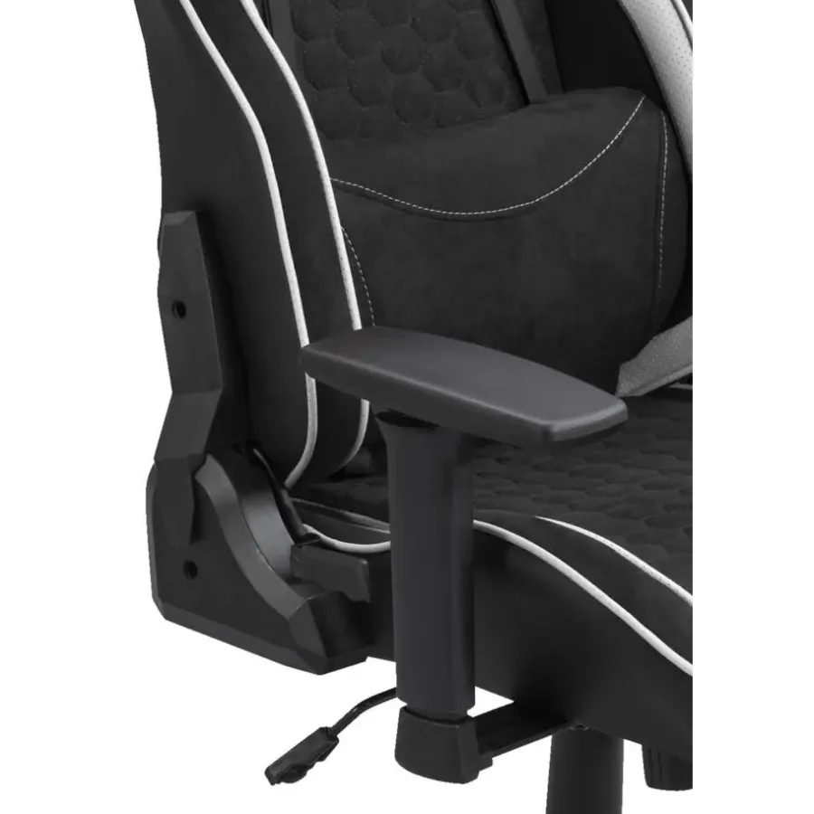 Gamestoelen-Leen Bakker Bureaustoel Senna - zwart/wit