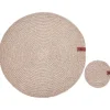 Leen Bakker BUSHMINT - Set van 12 placemats en onderzetters - Natuurlijk - Jute