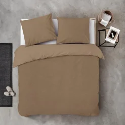 Byrklund - Dekbedovertrek Soft & Fluffy - 240x220 cm - Taupe