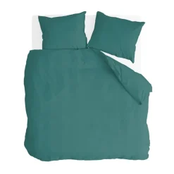 Byrklund - Dekbedovertrek Go Velvet - 240x220 cm - Groen