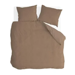 2-Persoons Dekbedovertrekken-Byrklund - Dekbedovertrek Soft & Fluffy - 200x220 cm - Taupe