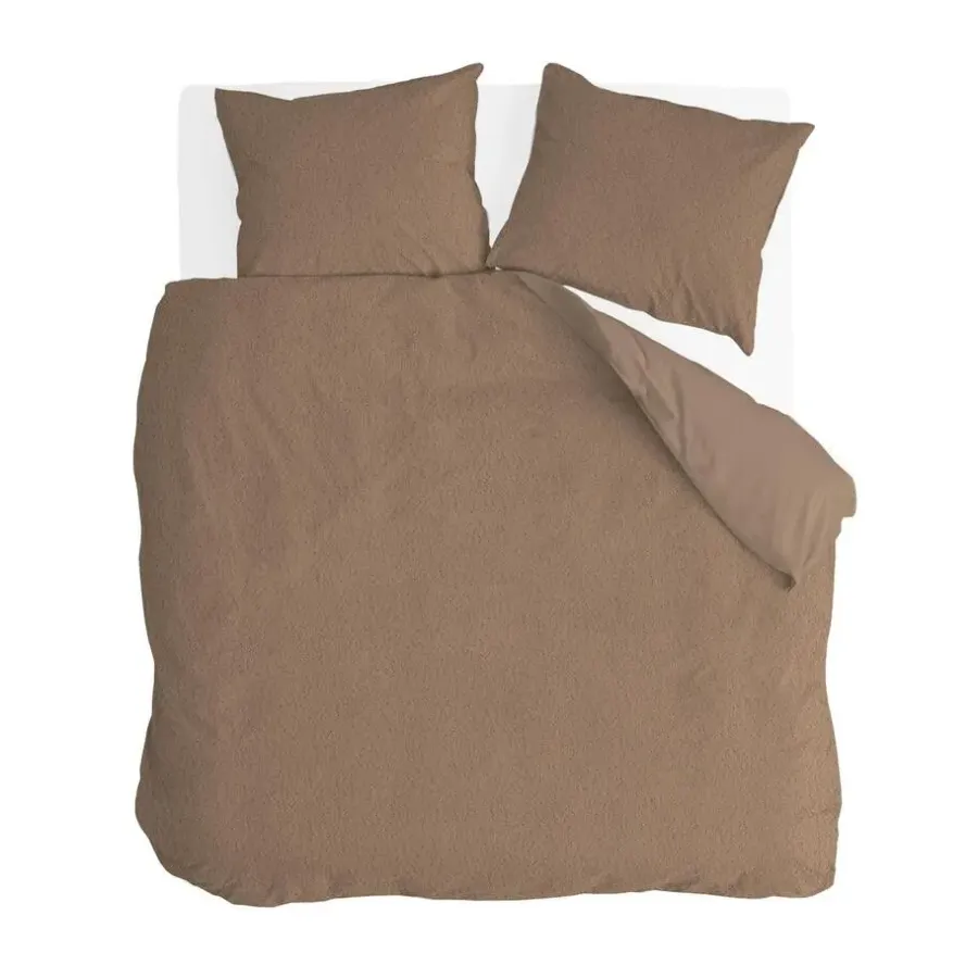 2-Persoons Dekbedovertrekken-Byrklund - Dekbedovertrek Soft & Fluffy - 200x220 cm - Taupe