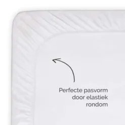 Byrklund - Hoeslaken Katoen - 180x220 cm - Wit