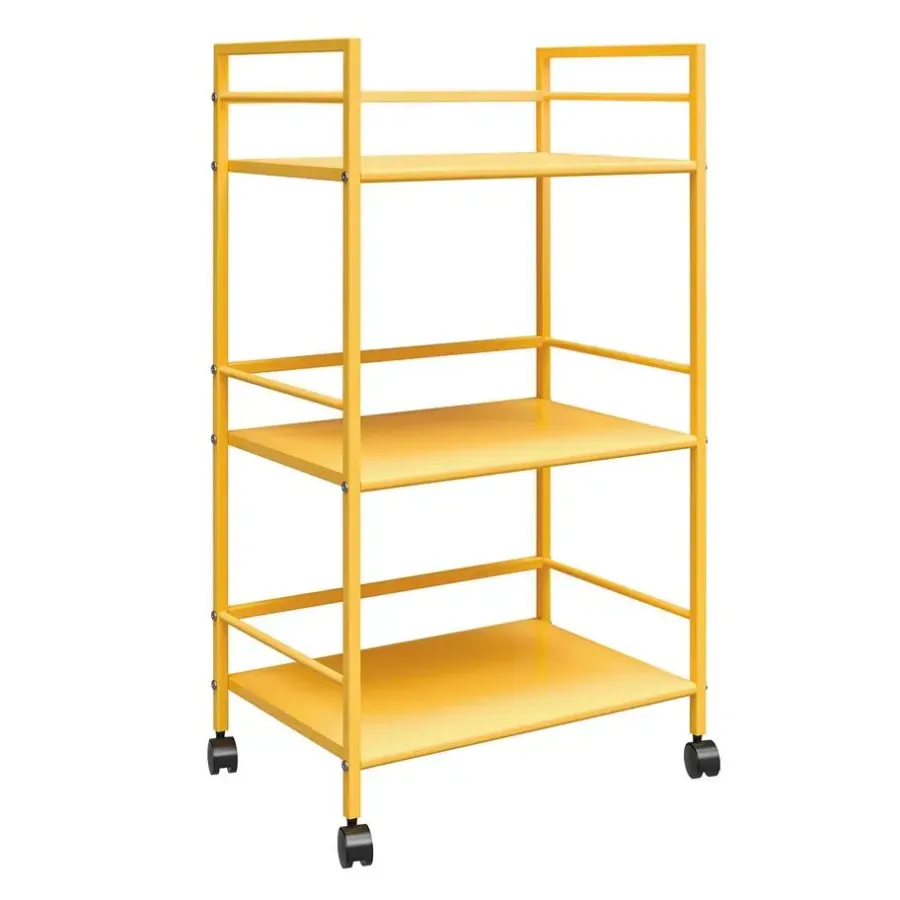 Trolleys-Novogratz Cache - Metalen rolwagen geel