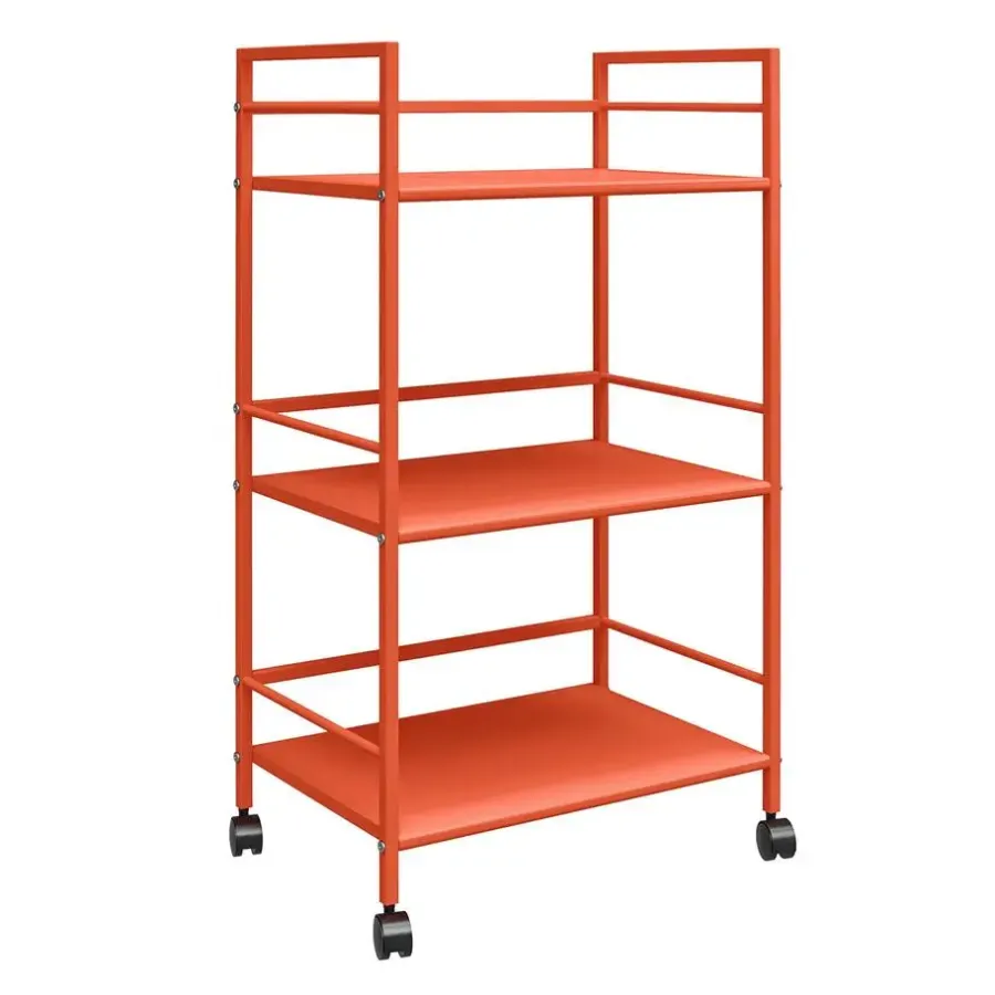Novogratz Cache - Metalen rolwagen oranje