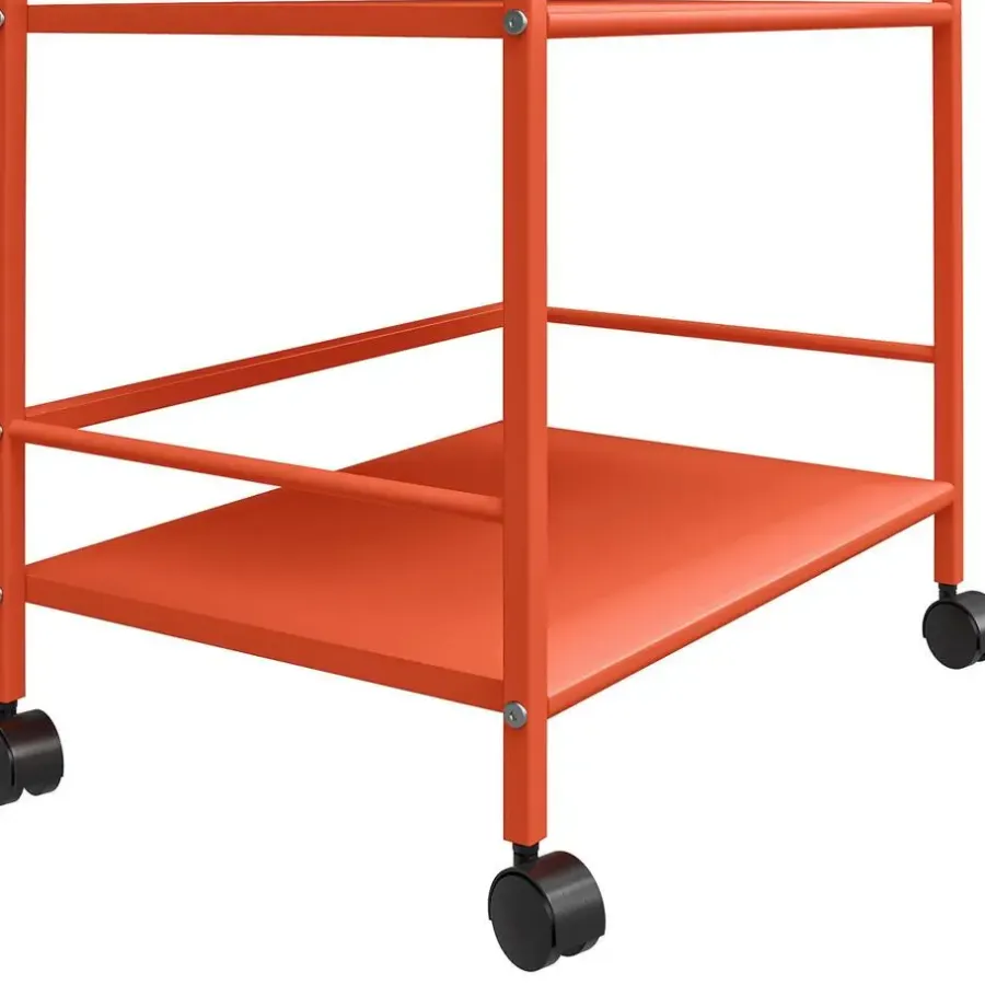 Novogratz Cache - Metalen rolwagen oranje