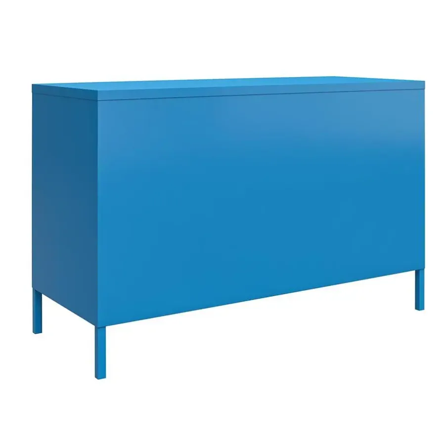 Wandkasten-Novogratz Cache - Wandkast met 2 blauwe metalen deuren