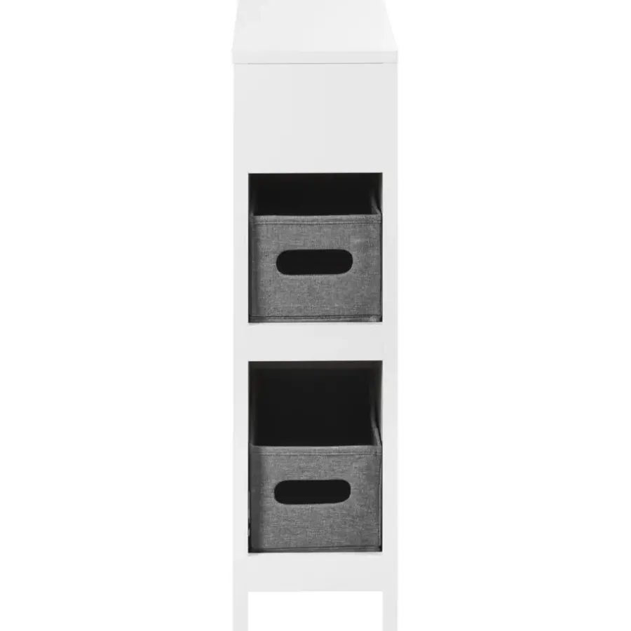 Hoge Kasten-Leen Bakker CACHI - Badkamerkast - Wit - 20 x 70 cm - MDF