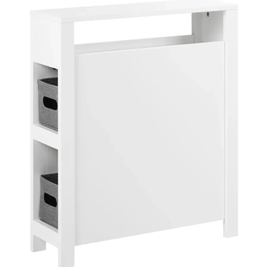Hoge Kasten-Leen Bakker CACHI - Badkamerkast - Wit - 20 x 70 cm - MDF