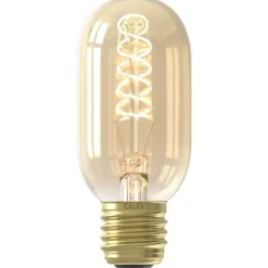 Lichtbronnen-Calex LED buislamp - T45 - goudkleur - E27 - 3,8W - 200LM