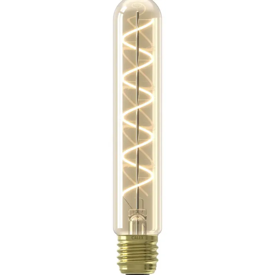 Calex LED buislamp - T32x185 - goudkleur - E27 - 2,5W - 136LM - dimbaar
