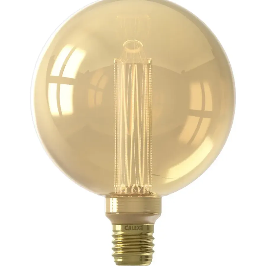 Lichtbronnen-Calex LED globe - g125 - goudkleur - E27 - 3,5W - 120 lumen