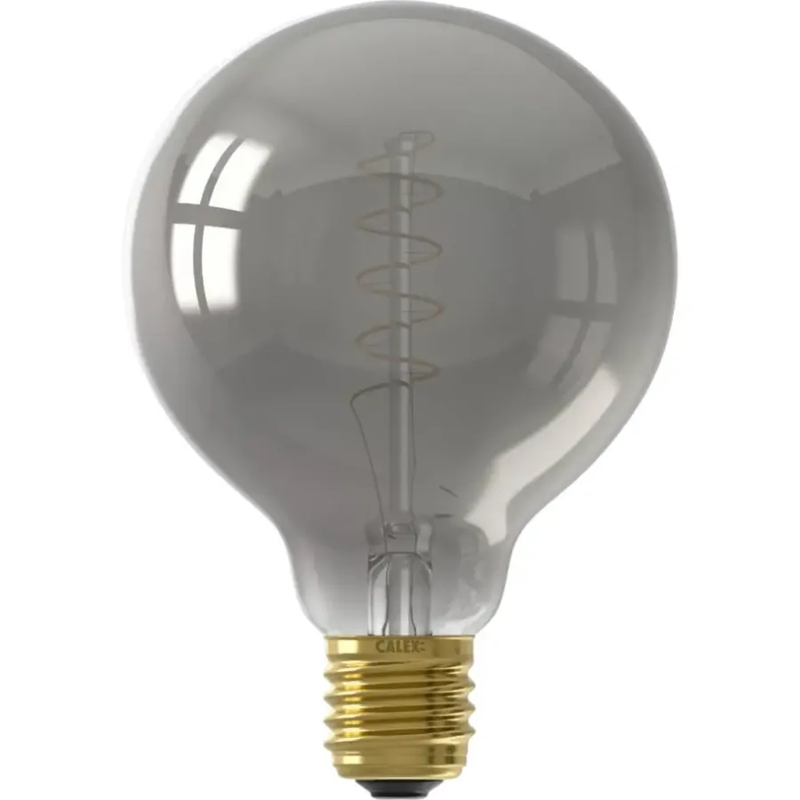 Lichtbronnen-Calex LED globe - G95 - titaniumkleur - E27 - 4W - 136LM - dimbaar