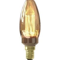 Calex LED kaarslamp - goudkleur - E14 - 2.3W - 65LM - dimbaar