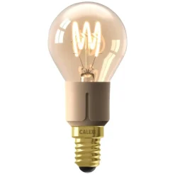 Lichtbronnen-Calex LED kogellamp - goudkleur - E14 - 4W - 265LM - 3step dimbaar