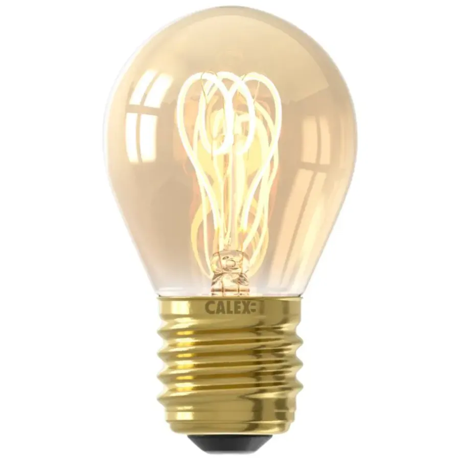 Calex LED kogellamp - goudkleur - E27 - 2,5W - 136LM - dimbaar