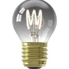 Lichtbronnen-Calex LED kogellamp - titaniumkleur - E27 - 4W - 136LM - dimbaar
