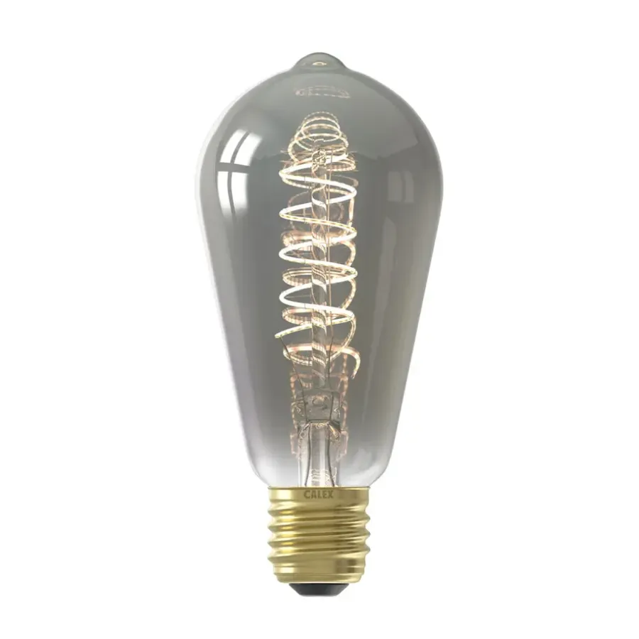 Lichtbronnen-Calex LED rustieklamp - titaniumkleur - E27 - 4W - 136Lm - dimbaar