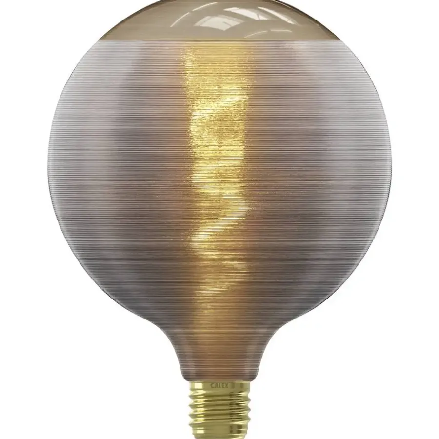Calex LED Silk - G125 - grijs - E27 - 4W - 80LM - dimbaar