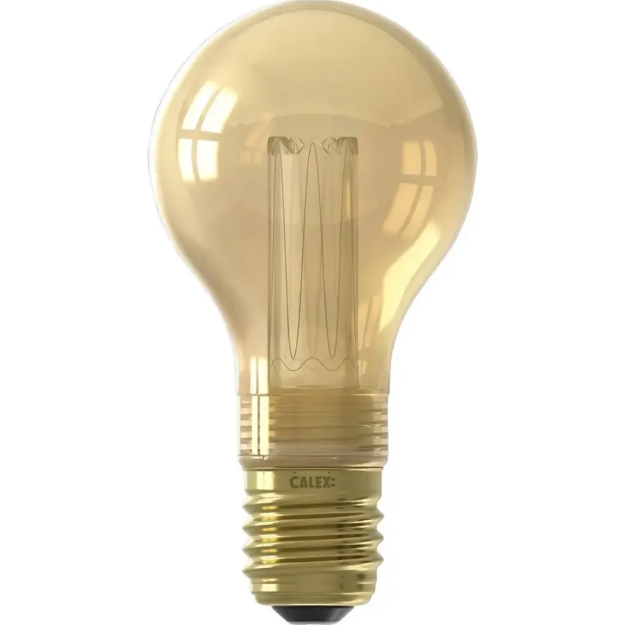 Lichtbronnen-Calex LED standaardlamp - goudkleur - E27 - 3,5W - 120LM - dimbaar