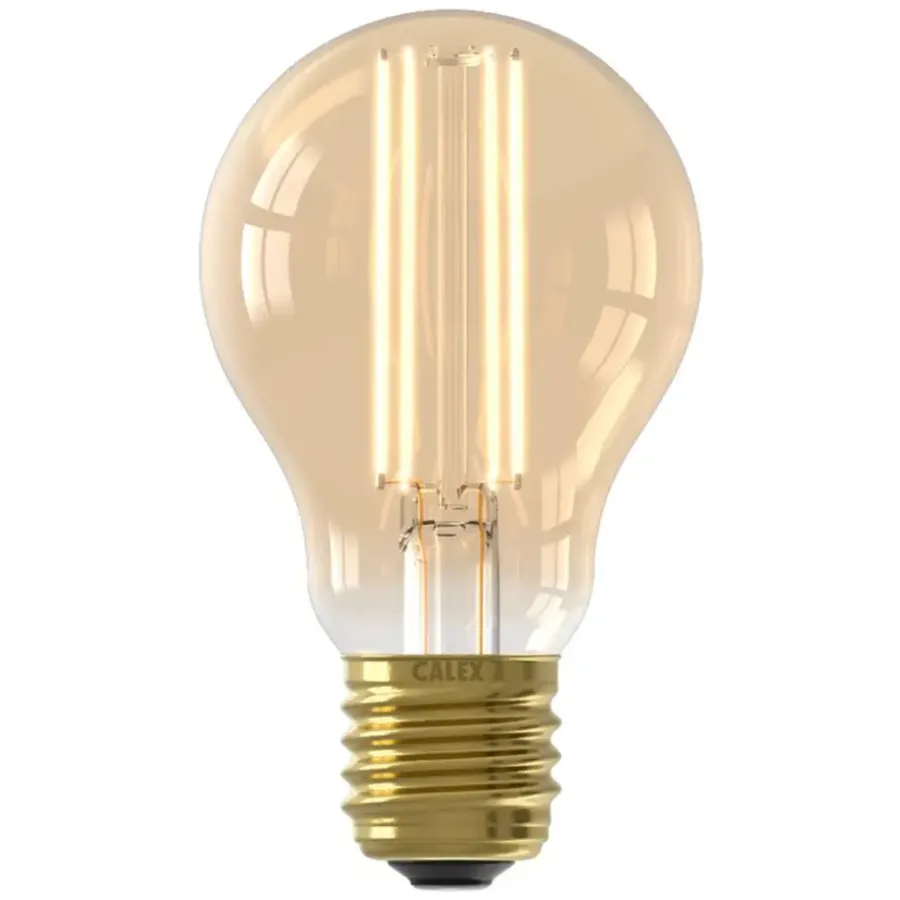 Lichtbronnen-Calex , LED standaardlamp - goudkleur - E27 - 7.5W