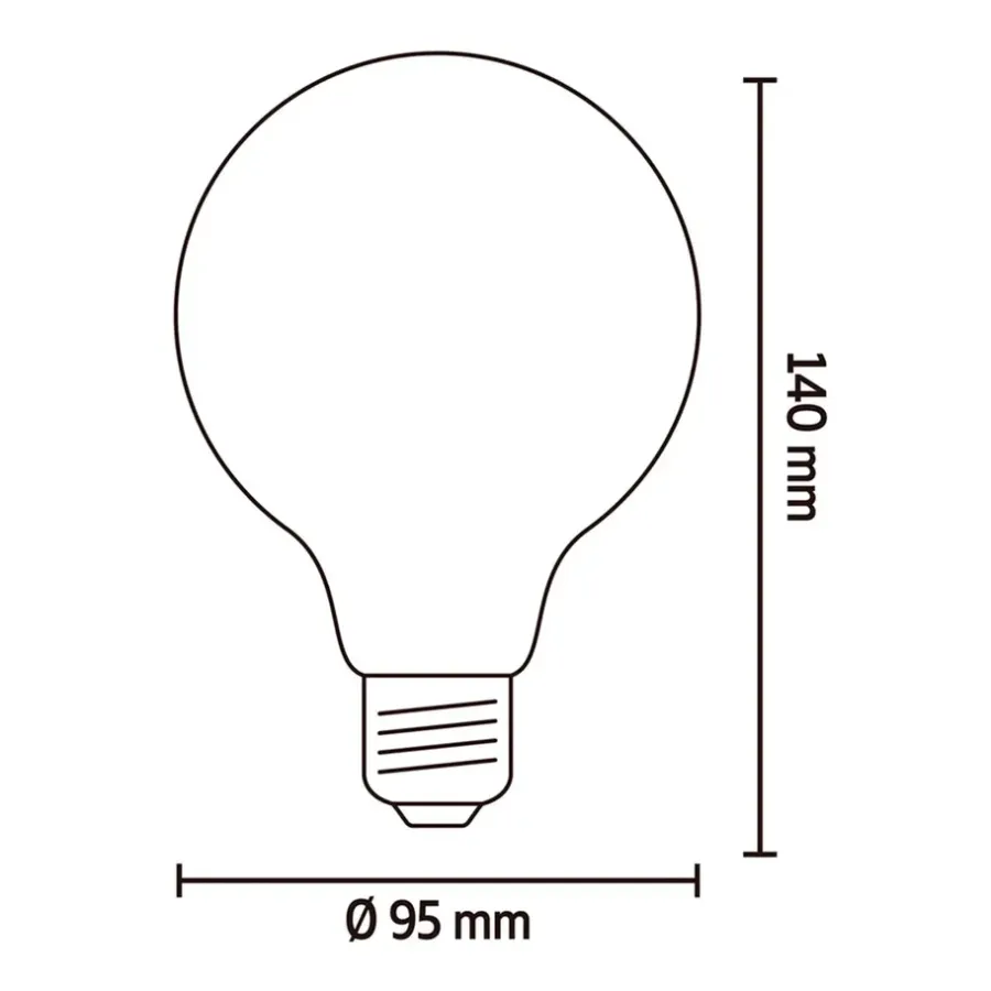 Slimme Led Lichtbronnen-Calex Smart LED-globelamp - goudkleur - 7W