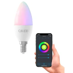 Slimme Led Lichtbronnen-Calex Smart LED-kaarslamp RGB - wit - 5W