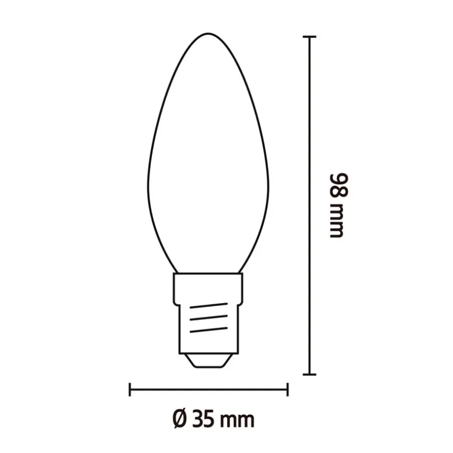 Slimme Led Lichtbronnen-Calex Smart LED-kaarslamp RGB - wit - 5W