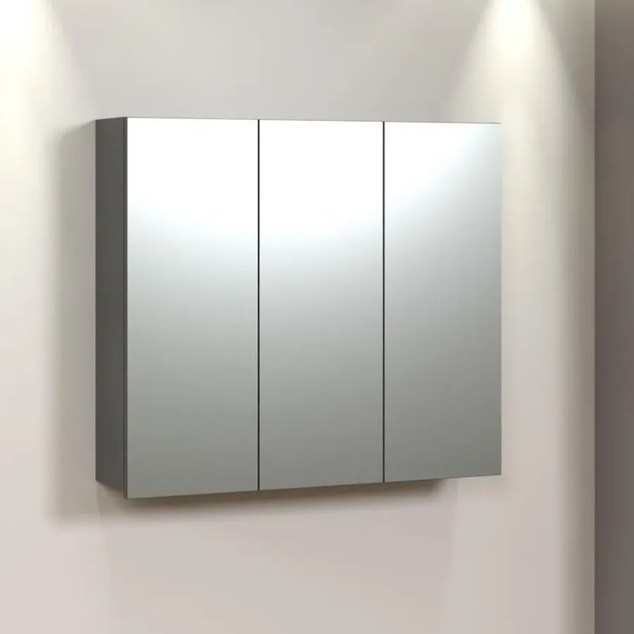 Spiegelkasten-Calicosy - Badkamerkast met spiegel PUREBLISS - 20x90x80 cm