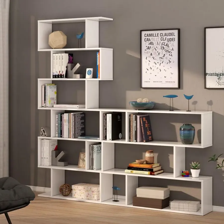 Boekenkasten|Boekenkasten-Calicosy - Boekenkast ATHENA - 192x80x24 cm