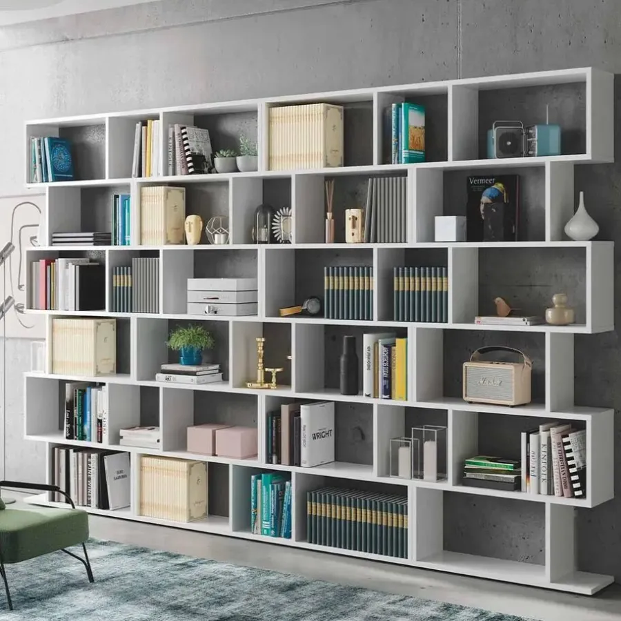 Boekenkasten|Boekenkasten-Calicosy - Boekenkast ATHENA - 192x80x24 cm