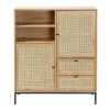 Buffetkasten-Calicosy - Buffetkast JAYA - Licht hout - 120x100x40 cm