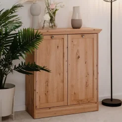 Dressoirs-Calicosy - Buffetkast met 2 deuren TIMBER - Eikenhout - 35x80x90 cm
