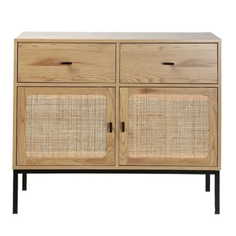 Dressoirs-Calicosy - Dressoir JAYA - Licht hout - 79x90x39 cm