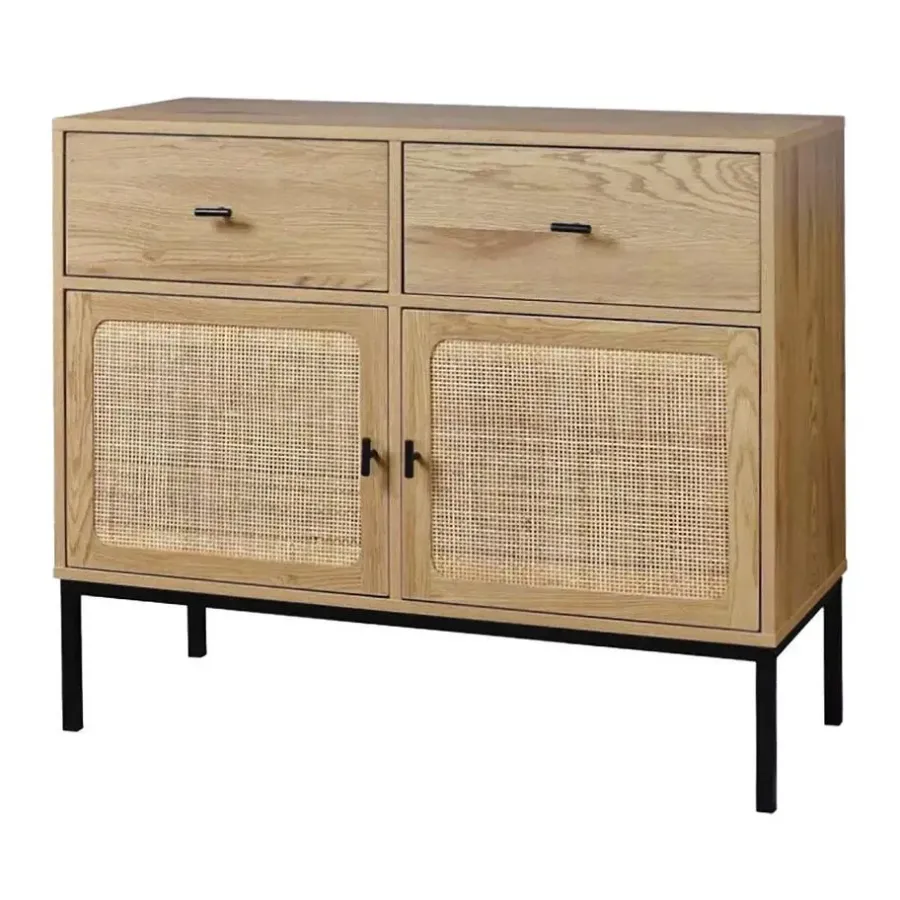 Dressoirs-Calicosy - Dressoir JAYA - Licht hout - 79x90x39 cm