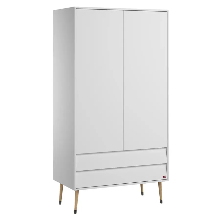 Draaideurkasten-Calicosy - Kast 2 Deuren 2 Laden Bosque - 55x100x191 cm