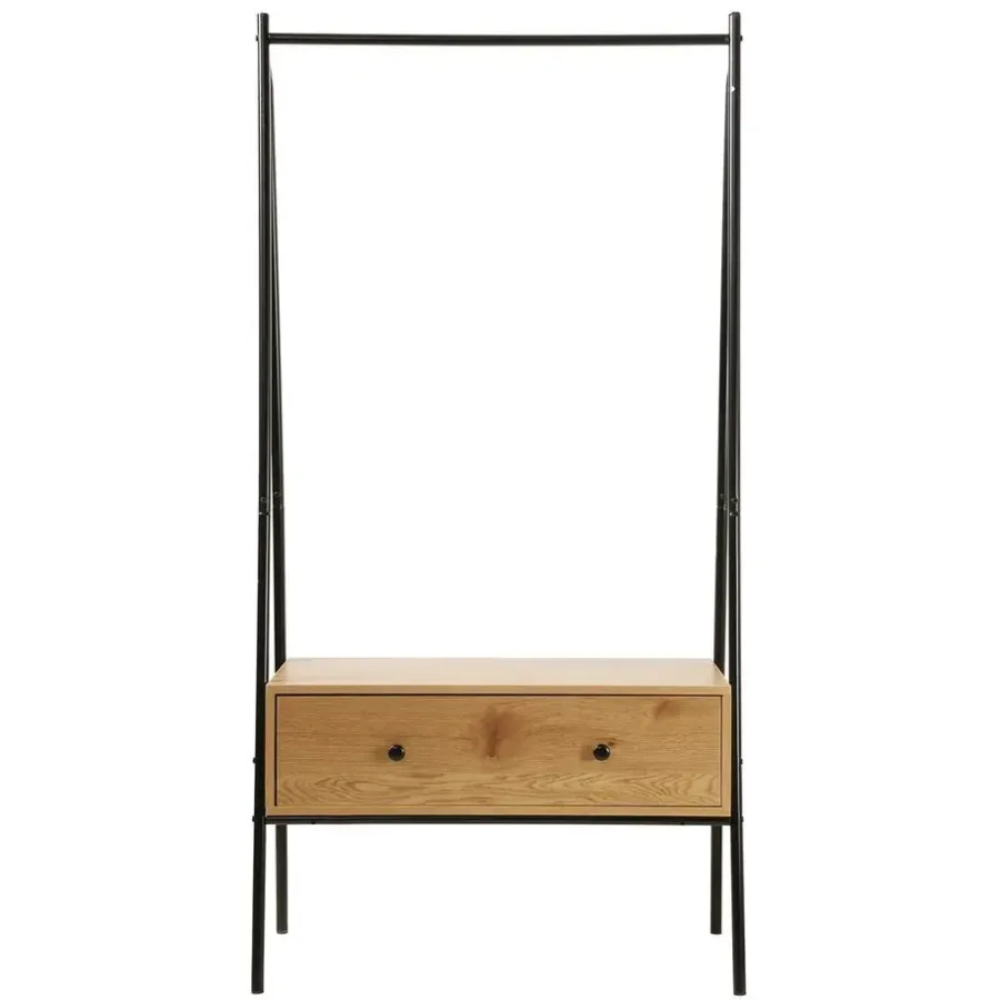 Calicosy - Kledingkast JILL - Eikenhouten decor - 170x84x39 cm