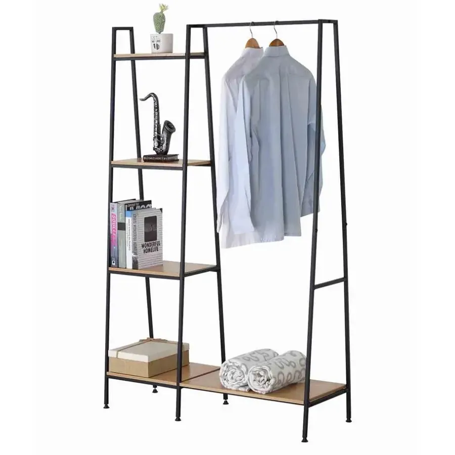 Calicosy - Kledingkast LEXIE - Hout - 160x101x35 cm