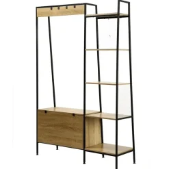 Calicosy - Kledingkast LEXIE - Hout - 160x105x35 cm
