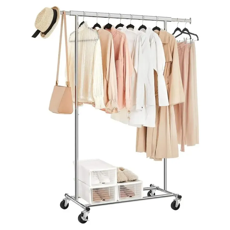Kledingopbergers|Kledingrekken-Songmics CALICOSY - Kledingrek - - 160x92x45,5 cm