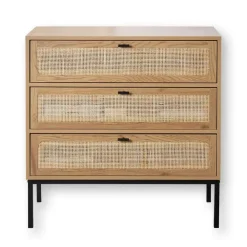 Ladekasten|Ladekasten-Calicosy - Ladekast JAYA - Licht hout - 79x80x39 cm