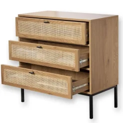Ladekasten|Ladekasten-Calicosy - Ladekast JAYA - Licht hout - 79x80x39 cm